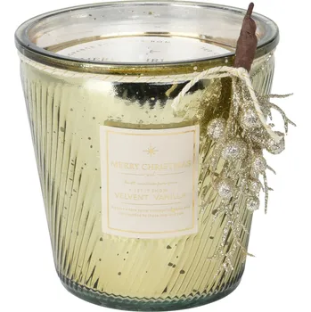 Svíčka Svíčka vonná Vánoční ve skle 11 cm