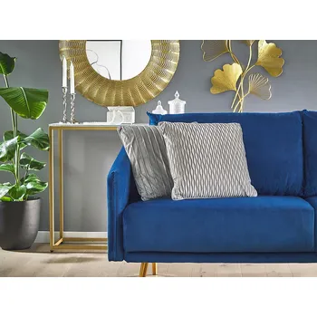 Polštář Dekorativní polštář šedý 45 x 45 cm s výplní dekorativní doplňky obývací pokoj ložnice Beliani