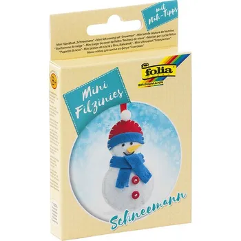 Vánoční dekorace Folia - Max Bringmann Filcová mini sada - SNĚHULÁK