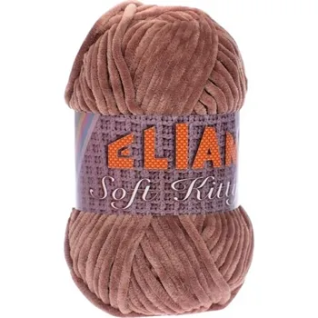 Příze VSV Pletací příze Elian Soft Kitty 97450 - hnědá