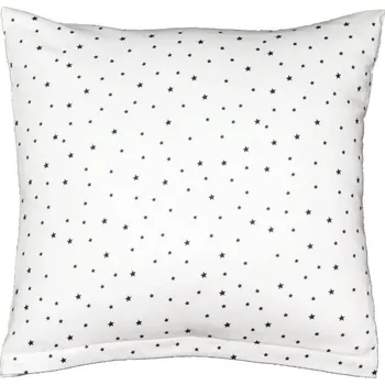 Polštář SCANquilt povlak JERSEY hvězdičky bílomodrá 40 x 40 cm