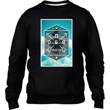 Pánská mikina DNBMARKET.CZ Pánská mikina bez kapuce DnbHeaven černá / bílá Velikost: L, Barva: Černá