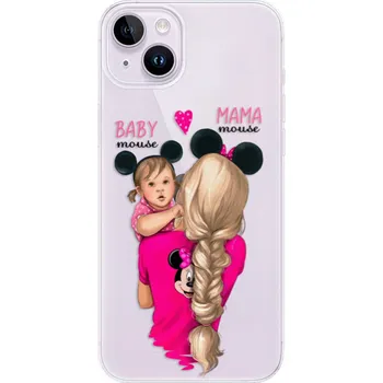 Pouzdro na mobilní telefon Odolné silikonové pouzdro iSaprio - Mama Mouse Blond and Girl - iPhone 14 Plus