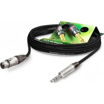Audio kabel Sommer Cable MC The Stage 10,00m, Black