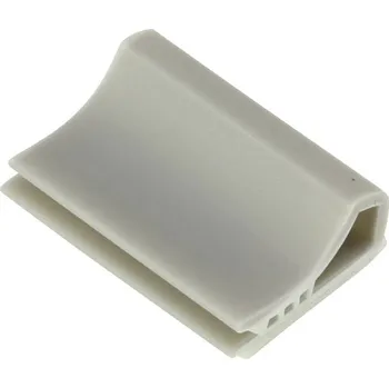 Stahovací páska TRU COMPONENTS úchytka TC-6645724 pro plochý kabel světle šedá 100 ks