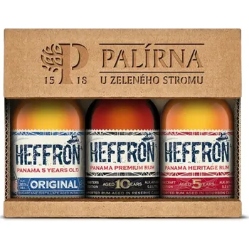 Rum Heffron Degustační sada 38 % 3 x 0,2 l