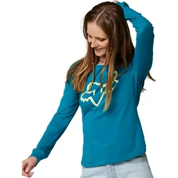 Dámské tričko Fox Boundary LS Top maui blue S