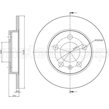 Brzdový kotouč Brzdový kotouč METELLI 23-0742C