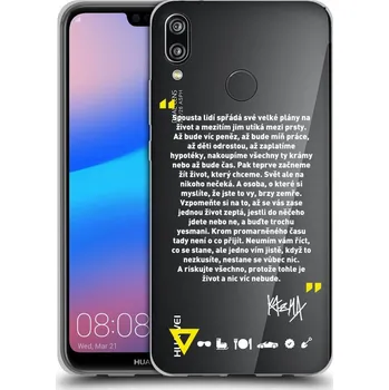 Pouzdro na mobilní telefon Picasee silikonový průhledný obal pro Huawei P20 Lite - Kazma - BUĎTE TROCHU YESMANI