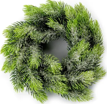 Věnec Stoklasa Umělý vánoční věnec zasněžený zelený 25 cm