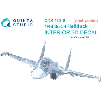Plastikový model 1/48 Su-34 3D-Printed & col.Interior (KITTYH) SMAL