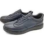 Pánské kožené polobotky 204-2989/B WILD modrá Barva: Modrá, Velikost: 43