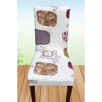 Potah na židli Potahy na židle s opěradlem Varianty: bílá, květinový motiv