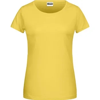 Dámská móda James&amp;Nicholson Dámské triko JN8007 Yellow M