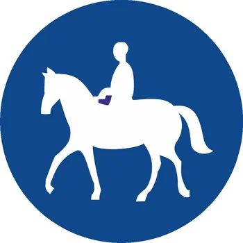 Dopravní značení Stezka pro jezdce na zvířeti Dopravní značka 500 mm kruh