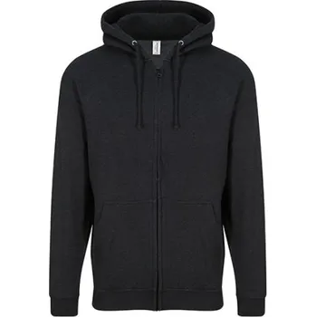 Pánská mikina Just Hoods Pánská mikina na zip JH050 Black Smoke XXL