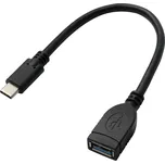 Kabel GoGEN USB A/USB-C 3.1, OTG, 0,2m - černý