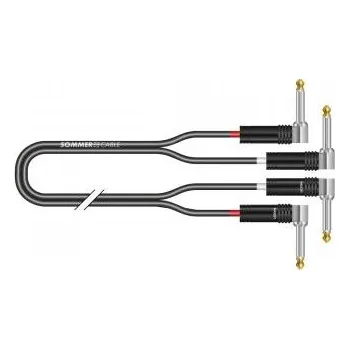 Audio kabel Sommer Cable IC Onyx 2x0,25qmm, Black, 0,90m