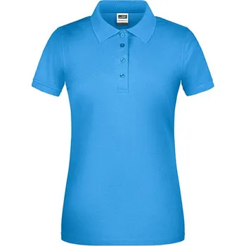 Dámské tričko James&Nicholson Dámská polokošile JN873 Aqua M