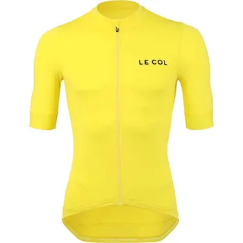 cyklistický dres LE COL Cyklistický dres s krátkým rukávem - PRO JERSEY II - žlutá
