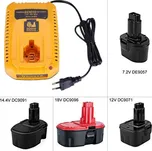 TopTechnology DC9310 7,2V - 18V Ni-CD, Ni-MH neoriginální nabíječka AKU baterie Dewalt, Black & Decker