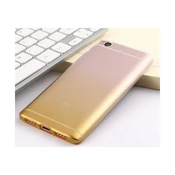 Pouzdro na mobilní telefon Silikonový obal Xiaomi Mi6 - žluto-průhledný