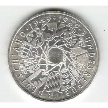 Sběratelství Stříbrná pamětní mince Německá spolková republika, b.k., rok 1989