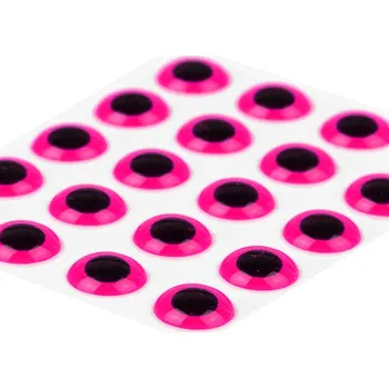 Sybai 3D Epoxy Eyes Fluo Pink 6mm