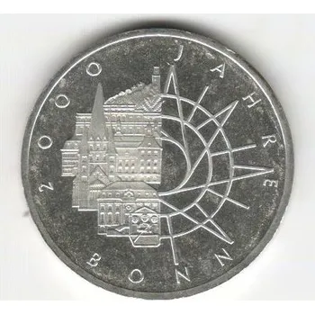 Stříbrná pamětní mince Bonn, b.k., rok 1989