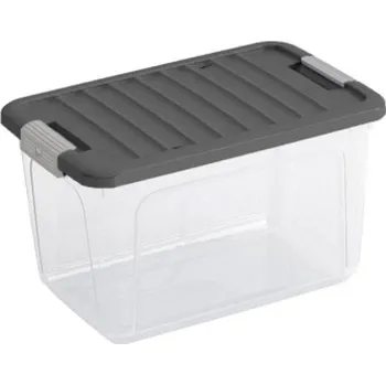 Úložný box KIS W Box S 15 l transparentní/šedý