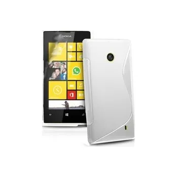 Pouzdro na mobilní telefon Silikonové pouzdro obal Nokia 525 Lumia - bílé