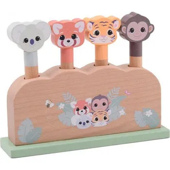 Jouéco The Wildies Family vyskakovací zvířátka Pop-up 12m+