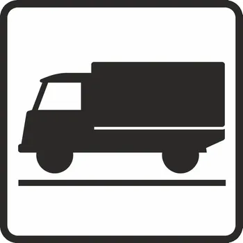 Dopravní značka Dodatková tabulka E9 - Druh vozidla Dopravní značka 500x500 mm čtverec