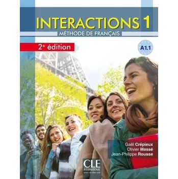 Francouzský jazyk Interactions 1 -A1.1 - Livre de l´éla#232;ve + Audio téléchargeable en ligne - 2a#232;me édition - Gaël Crépieux, Olivier Massé, Jean-Philippe Rousse