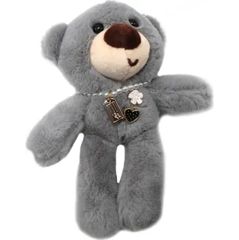 Ozdoba do vlasů Přívěsek - medvídek s ozdobami Barva: šedá