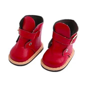 Doplněk pro panenku Koženkové botičky pro American girl a Baby Born 43-45 cm Barvy: červená