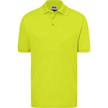 Pánské tričko James&Nicholson Unisex polokošile JN070 Acid Yellow M