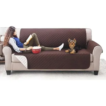 Přehoz na lůžko Přehoz na sedací soupravu hnědý 1,7 x 1,7 m