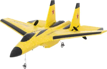 RC model letadla KiK RC proudový letoun SU-35 RTF žluté