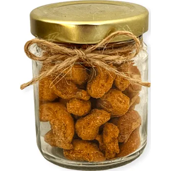 Nutworld.cz Dárková sklenička EXCLUSIVE - Kešu v těstíčku BBQ 70g