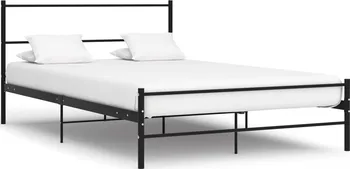 Postel Rám postele kovový 160 x 200 cm černý