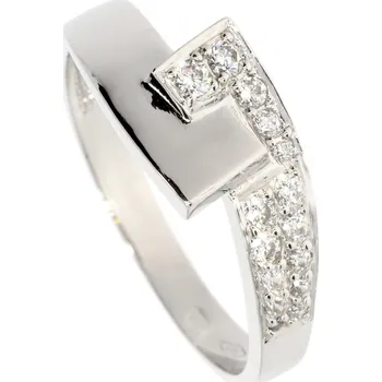 Prsten Zlatnictví Helios Prsten z bílého zlata hladký design Velikost: 50, Váha: 2,95g