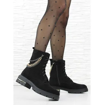 Dámská zimní obuv Seastar Kotníkové boty s řetízkem NC1287B Velikost: 38