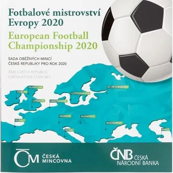 Sada oběžných mincí 2020 ME ve fotbale standard