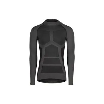 cyklistický dres Force funkční triko Grim dlouhý rukáv černá , vel. M-L