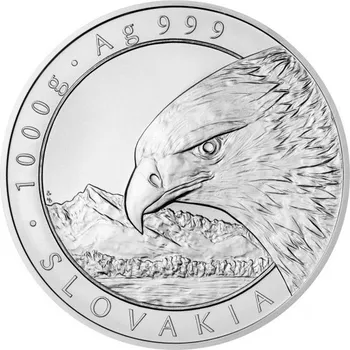 Česká mincovna Stříbrná kilogramová investiční mince Orel 2022 1000 g