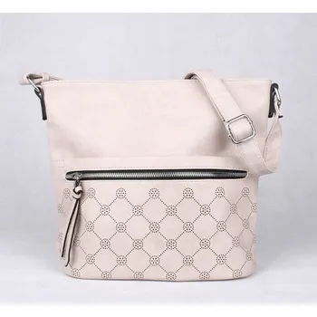 Kabelka Středně velká hnědo-béžová crossbody kabelka LIDA 736