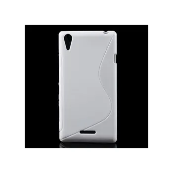 Pouzdro na mobilní telefon Silikonový obal Sony Xperia T3 - bílý