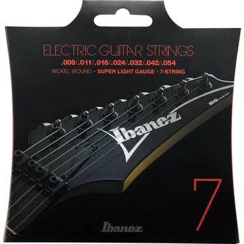 Struna pro kytaru a smyčcový nástroj IBANEZ IEGS7 STRING SET 9-54