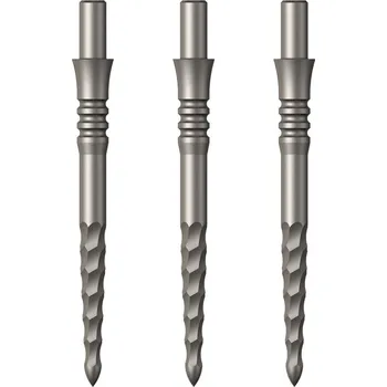 Příslušenství pro šipky Mission Kovové hroty Sniper - Lunar FS - Silver - 28 mm